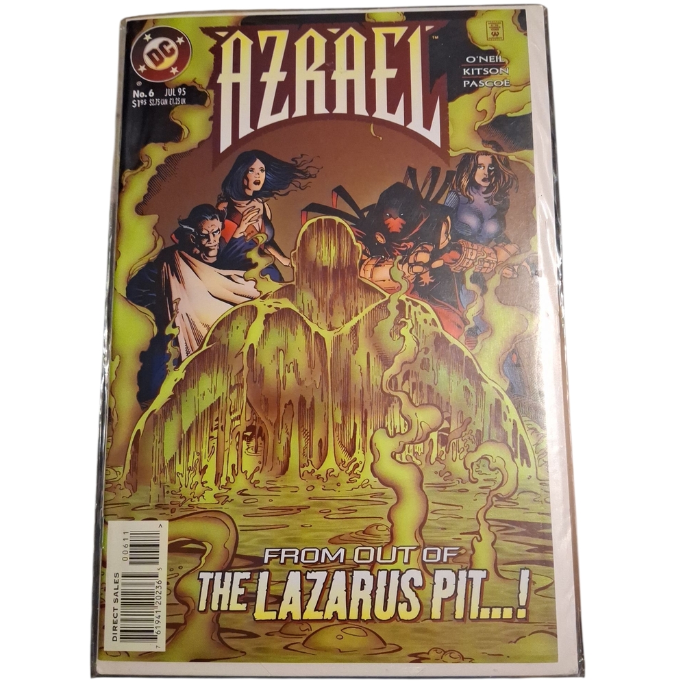 DC Azrael Comic with Dramatic Yellow and Red Cover